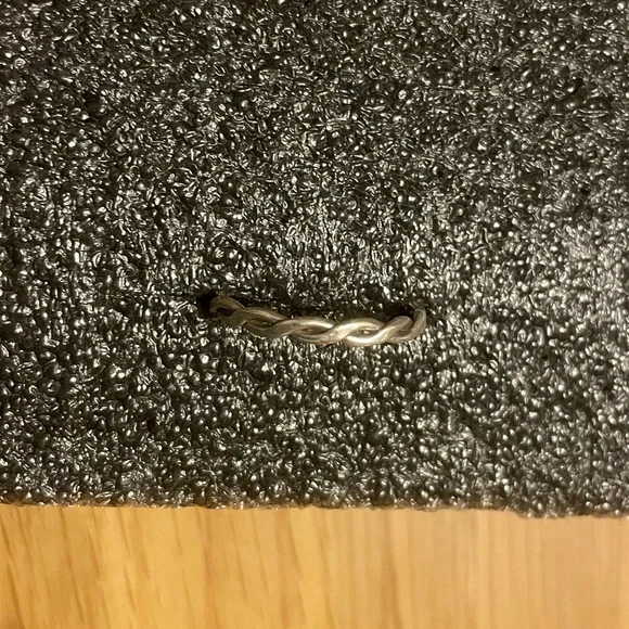 Handmade Silver Woven Ring - 17mm - Picture 4 of 5